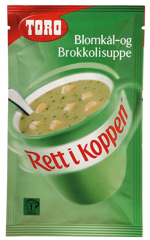 Bilde: © Toro / Kolonial.no Toro Blomkål- & Brokkolisuppe Rett i Koppen, 20 g