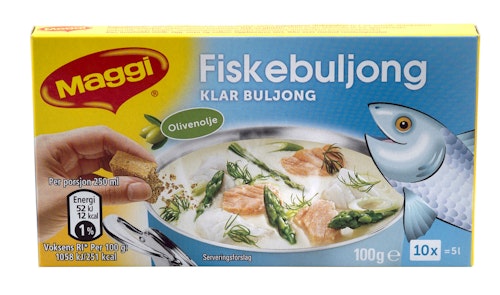 Bilde: © Maggi / Kolonial.no Maggi Klar fiskebuljong Terninger, 5 l