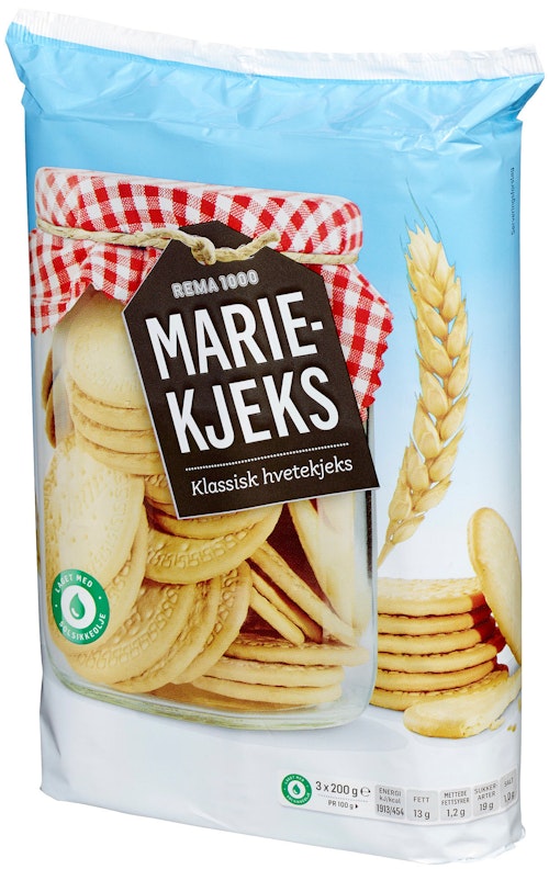 Bilde: © REMA 1000 / Kolonial.no REMA 1000 Mariekjeks 600 g