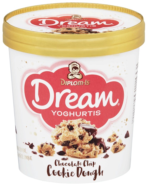 Bilde: © Diplom-Is / Kolonial.no Diplom-Is Dream Chocolate Chip Cookie Dough 0,8 l