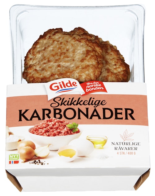 Bilde: © Gilde / Oda Gilde Skikkelige Karbonader 4 stk