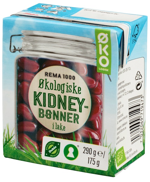 Bilde: © REMA 1000 / Kolonial.no REMA 1000 Kidneybønner Økologisk, 180 g