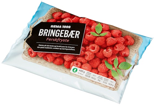 Bilde: © REMA 1000 / Kolonial.no REMA 1000 Bringebær 400 g