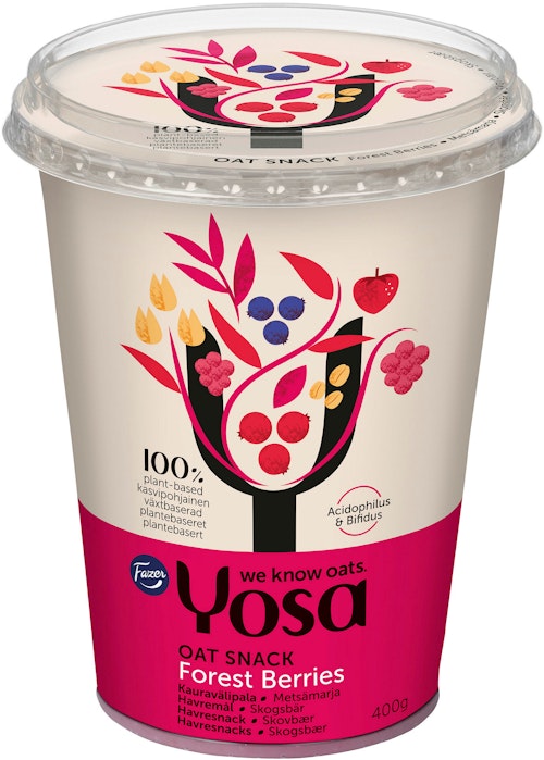 Bilde: © Yosa / Kolonial.no Yosa Havresnacks Skogsbær 400 g