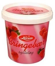 Bilde: © Lerum / Kolonial.no Lerum Bringebærsyltetøy 1 kg