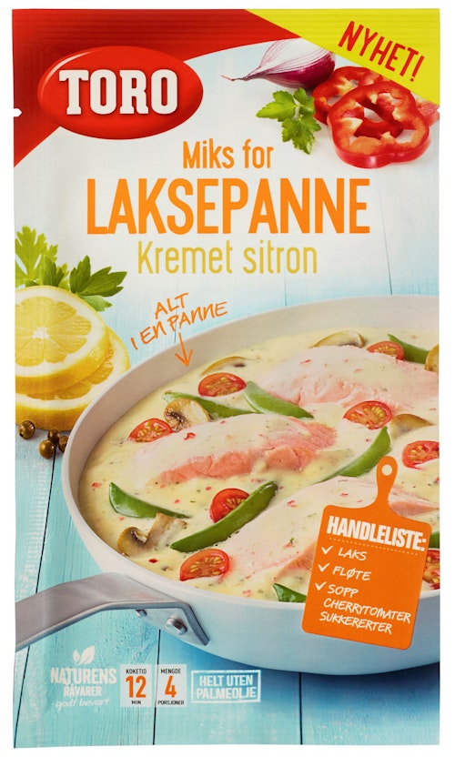 Bilde: © Toro / Kolonial.no Toro Laksepanne Kremet Sitron 62 g