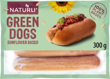 Bilde: © Naturli / Oda Naturli Green Dog Grillpølse vegansk