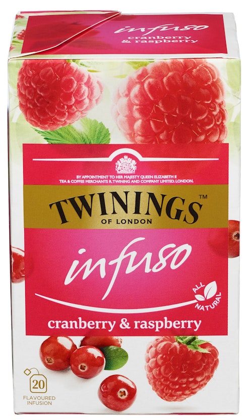 Bilde: © Twinings / Kolonial.no Twinings Cranberry & Raspberry Infuso, 20 stk