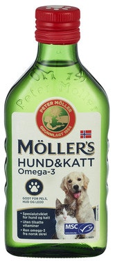 Bilde: © Möller's / Oda Möller's Möller’s Omega-3 til Hund & Katt 250 ml