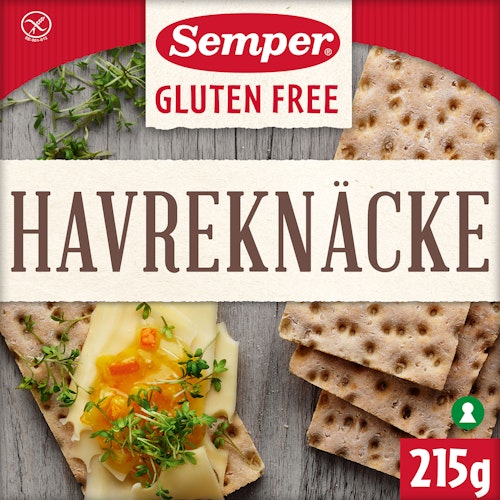 Bilde: © Semper / Oda Semper Havreknekkebrød Glutenfri, 215 g