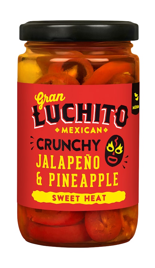 Bilde: © Gran Luchito / Oda Gran Luchito Gran Luchito Crunchy Jalapeno & Pineapple 215 g