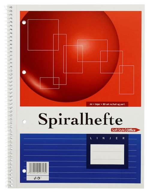 Spiralhefte Linjer A4 80 ark