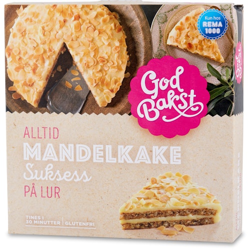 Bilde: © God Bakst / Oda God Bakst Mandelkake Suksess 400 g