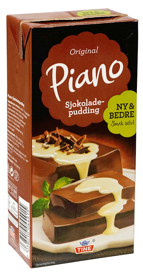 Bilde: © Tine / Kolonial.no Tine Piano Sjokoladepudding 1 l