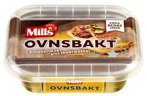 Bilde: © Mills / Kolonial.no Mills Leverpostei Ovnsbakt 185 g