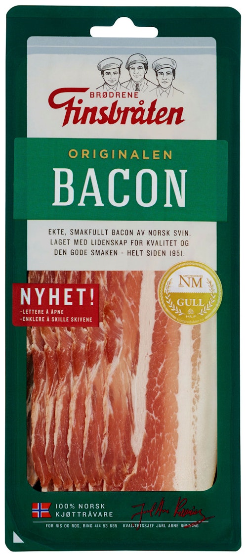 Bilde: © Finsbråten / Kolonial.no Finsbråten Bacon 130 g