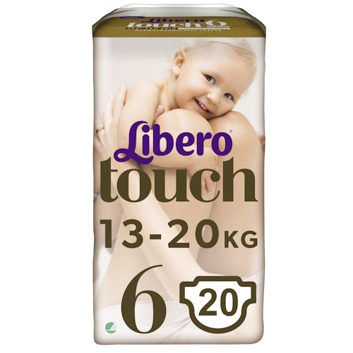 Bilde: © Libero / Kolonial.no Libero Libero Touch Tapebleie, Str.6 13-20kg, 20 stk
