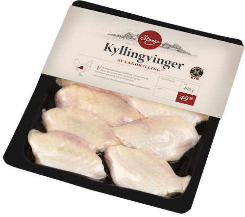 Bilde: © Stanges Gårdsprodukter / Kolonial.no Stanges Gårdsprodukter Rå Vinger av Landkylling 400 g