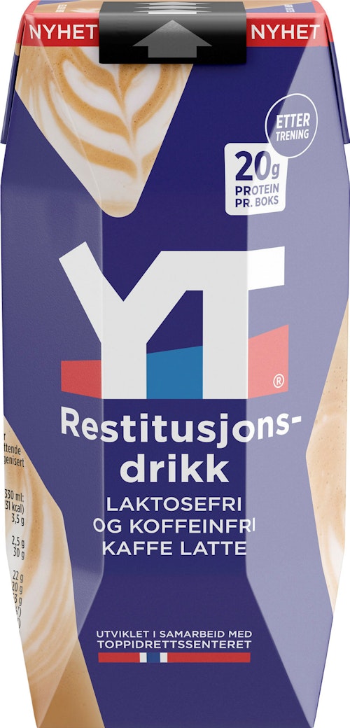 Bilde: © Tine / Kolonial.no Tine YT Restutisjonsdrikk Kaffe Latte 330 ml