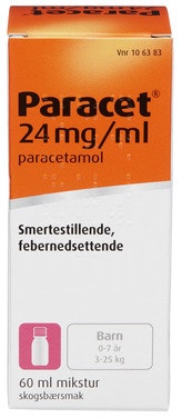 Bilde: © Weifa / Oda Weifa Paracet Mikstur 24mg