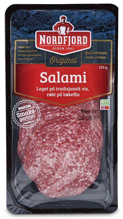 Bilde: © Nordfjord / Kolonial.no Nordfjord Salami 150 g
