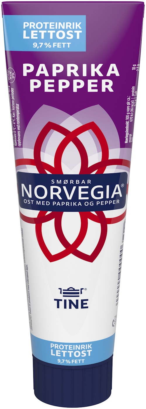 Bilde: © Tine / Oda Tine Norvegia Lett Pepper & Paprika 165 g