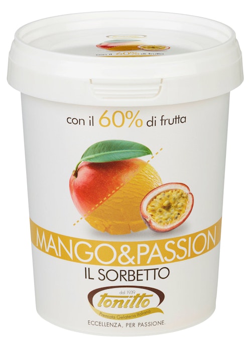 Bilde: © Tonitto / Kolonial.no Tonitto Sorbetto Mango & Pasjonsfrukt 0,5 l