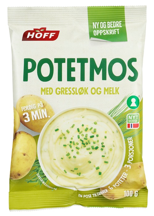 Hoff Potetmos med Gressløk og Melk
