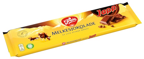 Bilde: © Freia / Kolonial.no Freia Melkesjokolade Med Japp 200 g