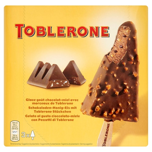 Bilde: © Toblerone / Oda Toblerone Toblerone Iskrem 3 x 100ml, 300 ml