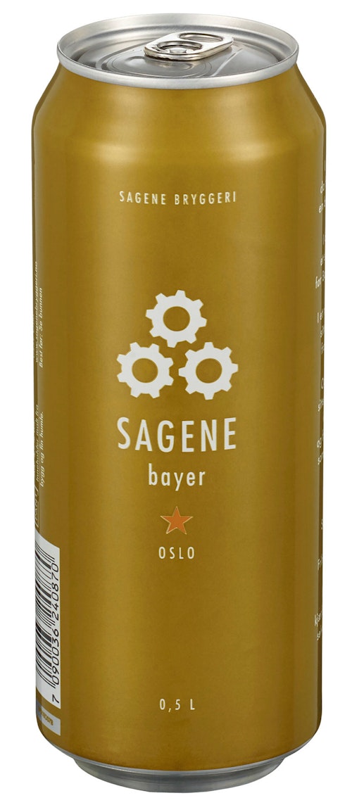 Bilde: © Sagene Pilsner / Kolonial.no Sagene Pilsner Sagene Bayer 0,5 l