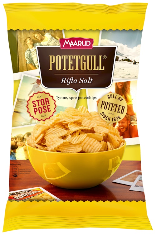Bilde: © Maarud / Oda Maarud Potetgull Rifla Salt Stor Pose, 370 g