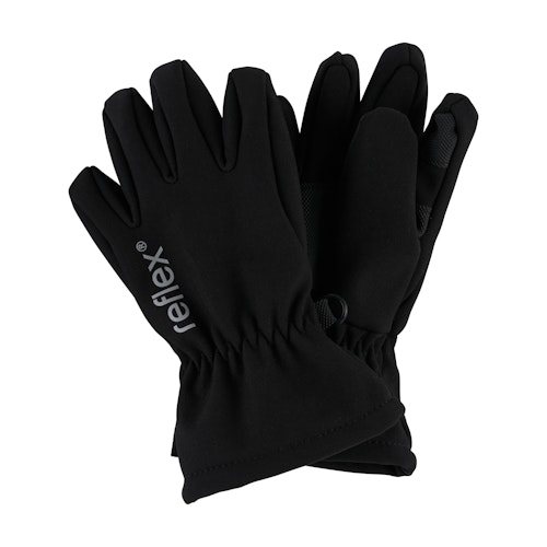 Bilde: © Reflex / Oda Reflex Softshell Hansker Svart Størrelse: 5-7 år, 1 stk