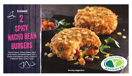 Bilde: © Iceland / Oda Iceland Nacho Spicy Bønneburger 2 stk