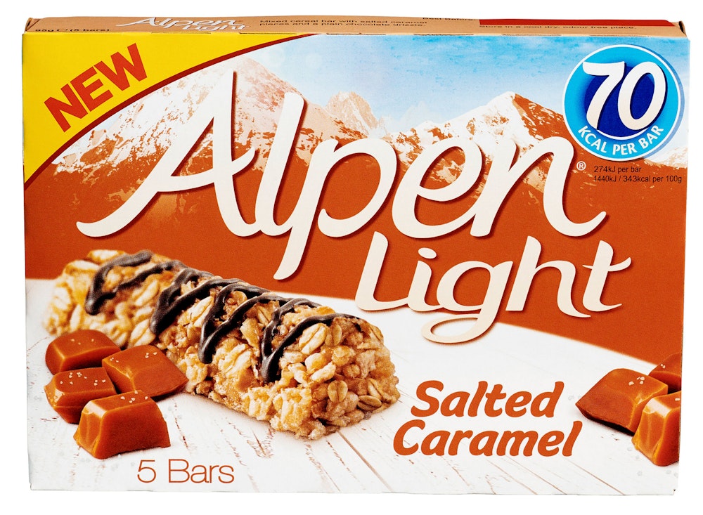 Alpen Bars Light Saltet Caramel, 5 stk