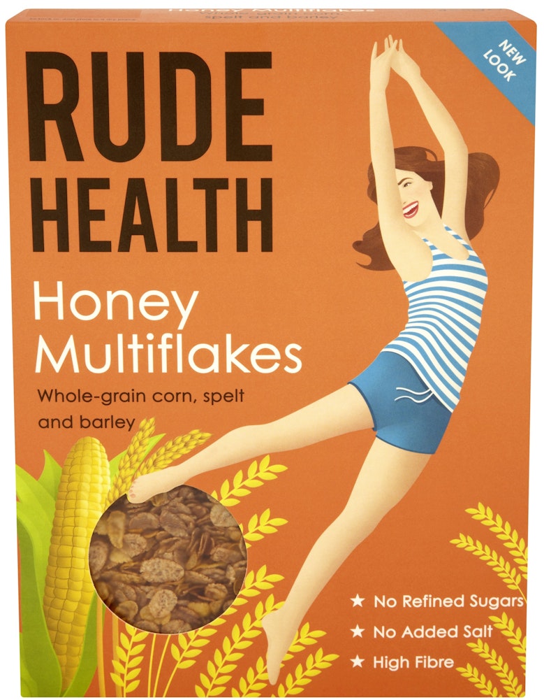 Rude Health Honning Multiflak (mais, spelt og byggflakk)