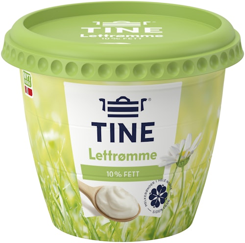 Bilde: © Tine / Kolonial.no Tine Lettrømme 10% 300 g