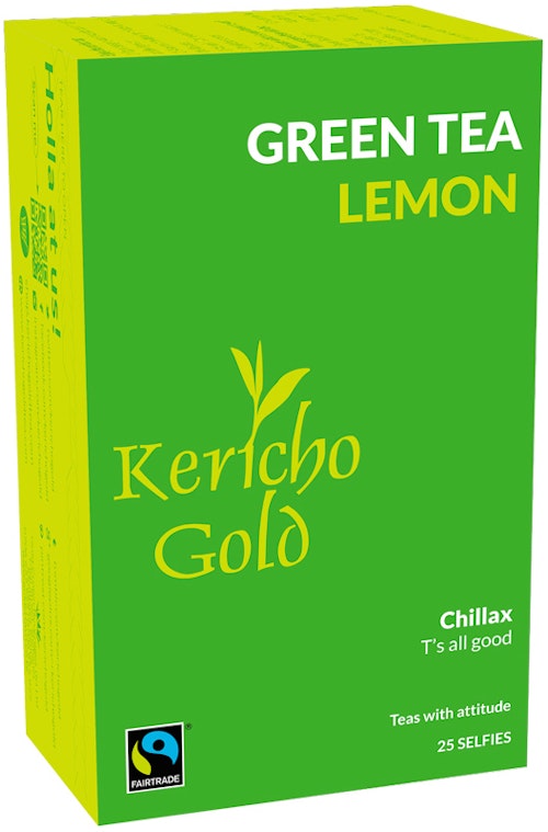 Bilde: © Kericho Gold / Kolonial.no Kericho Gold Grønn te Sitron 25 stk