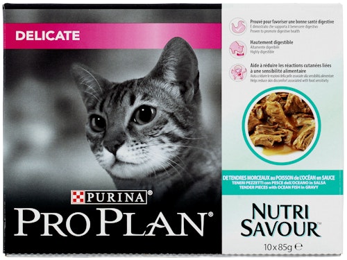 Bilde: © Pro Plan / Oda Pro Plan Delicate Fish 10 Pack 10x85g, 850 g
