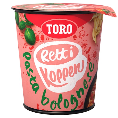 Bilde: © Toro / Oda Toro Pasta Bolognese Rett i Koppen, 65 g