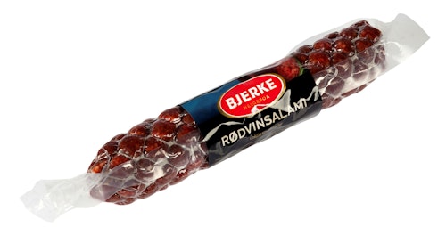 Bilde: © Bjerke Spekemat / Kolonial.no Bjerke Spekemat Rødvinsalami Hel 420 g