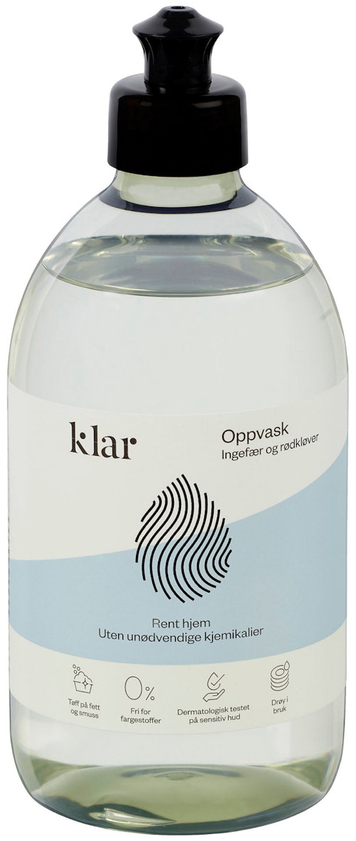 Bilde: © Klar / Oda Klar Oppvaskmiddel Flytende, 500 ml
