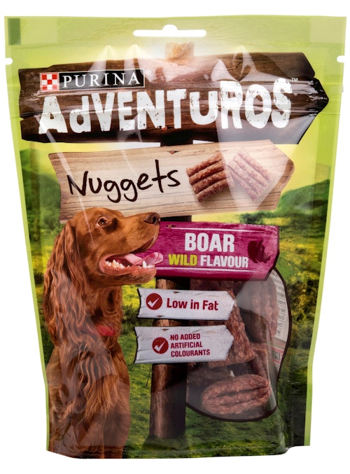 Bilde: © Purina / Kolonial.no Purina Adventuros Nuggets Boar Wild Flavour, 90 g