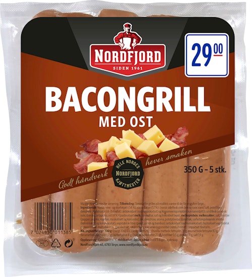 Bilde: © Nordfjord / Oda Nordfjord Bacongrill med Ost 350 g