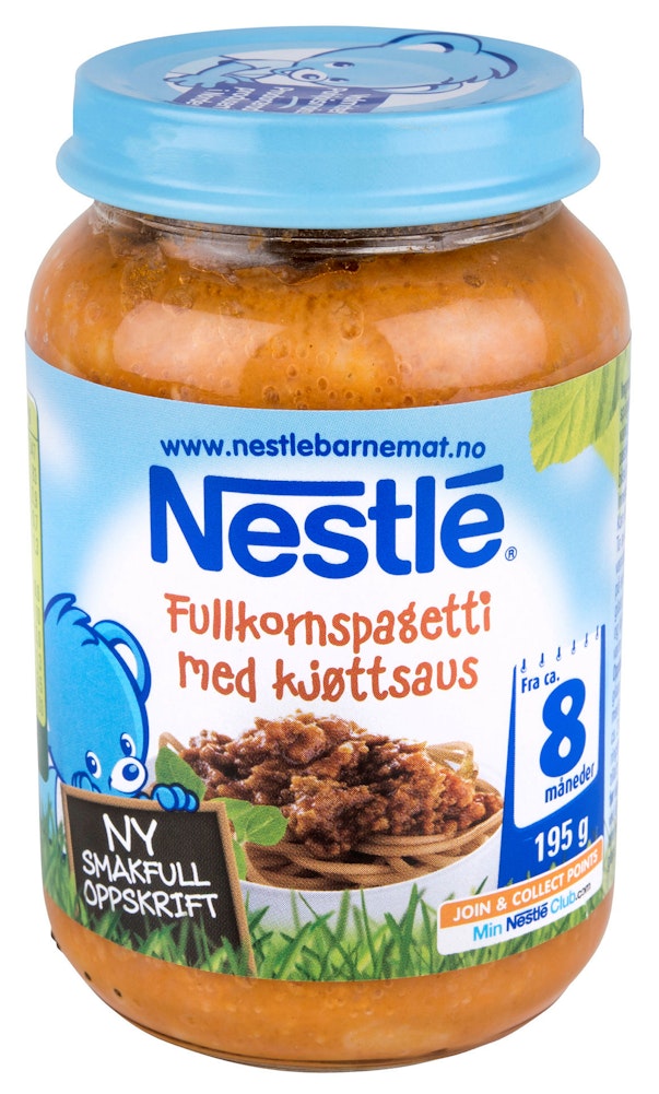 Nestlé Fullkornspaghetti & Kjøttsaus Fra 8 mnd