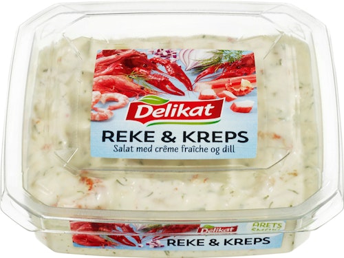 Bilde: © Delikat / Kolonial.no Delikat Reke & Krepse Salat 180 g