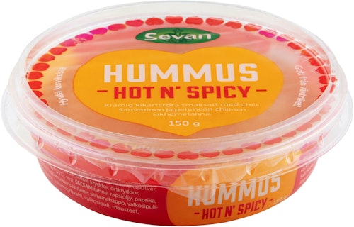 Bilde: © Sevan / Kolonial.no Sevan Hummus Hot'n Spicy, 150 g