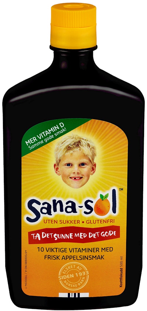 Bilde: © Sana-sol / Kolonial.no Sana-sol Sana-sol Uten sukker, 500 ml