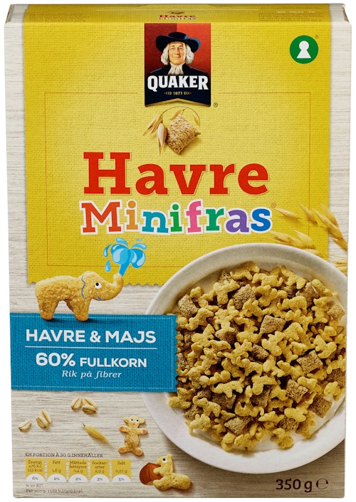 Bilde: © Quaker / Kolonial.no Quaker Quaker Mini Fras 350 g