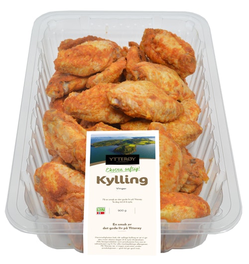 Bilde: © Ytterøy Kylling / Oda Ytterøy Kylling Grillede Kyllingvinger 900 g
